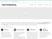 Tablet Screenshot of netprofil.dk